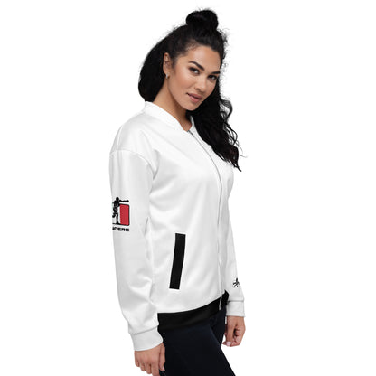 FELPA CON ZIP DONNA - WHITE