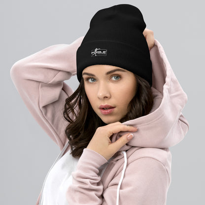 CAPPELLINO CON RISVOLTO - BLACK