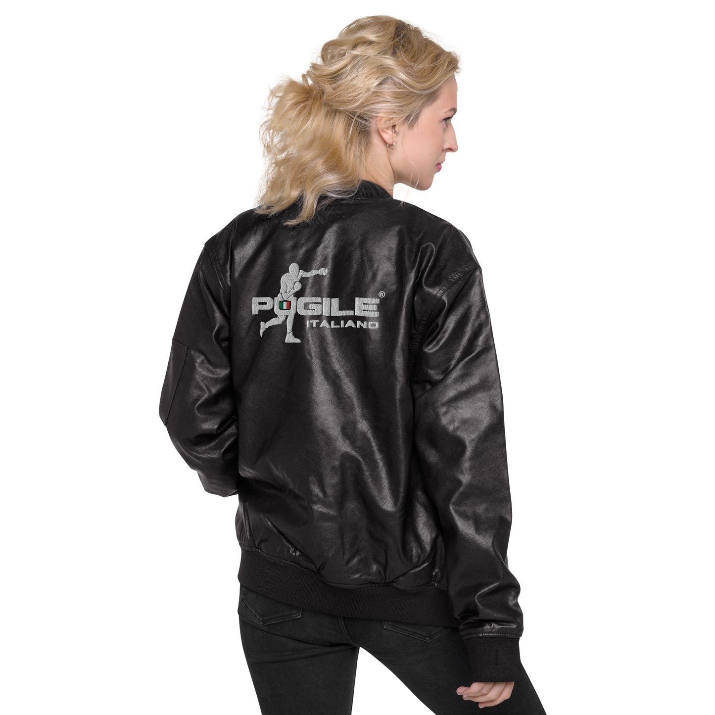 BOMBER PELLE DONNA - BLACK