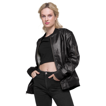 BOMBER PELLE DONNA - BLACK