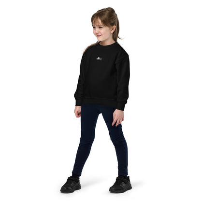 FELPA GIROCOLLO TEENAGER - BLACK